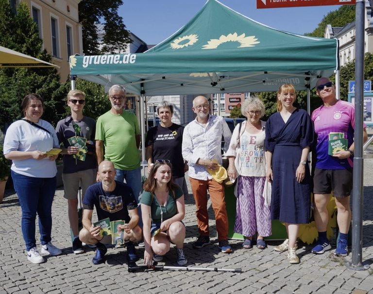 Mülheimer GRÜNE unterstützen Wahlkampf in Plauen