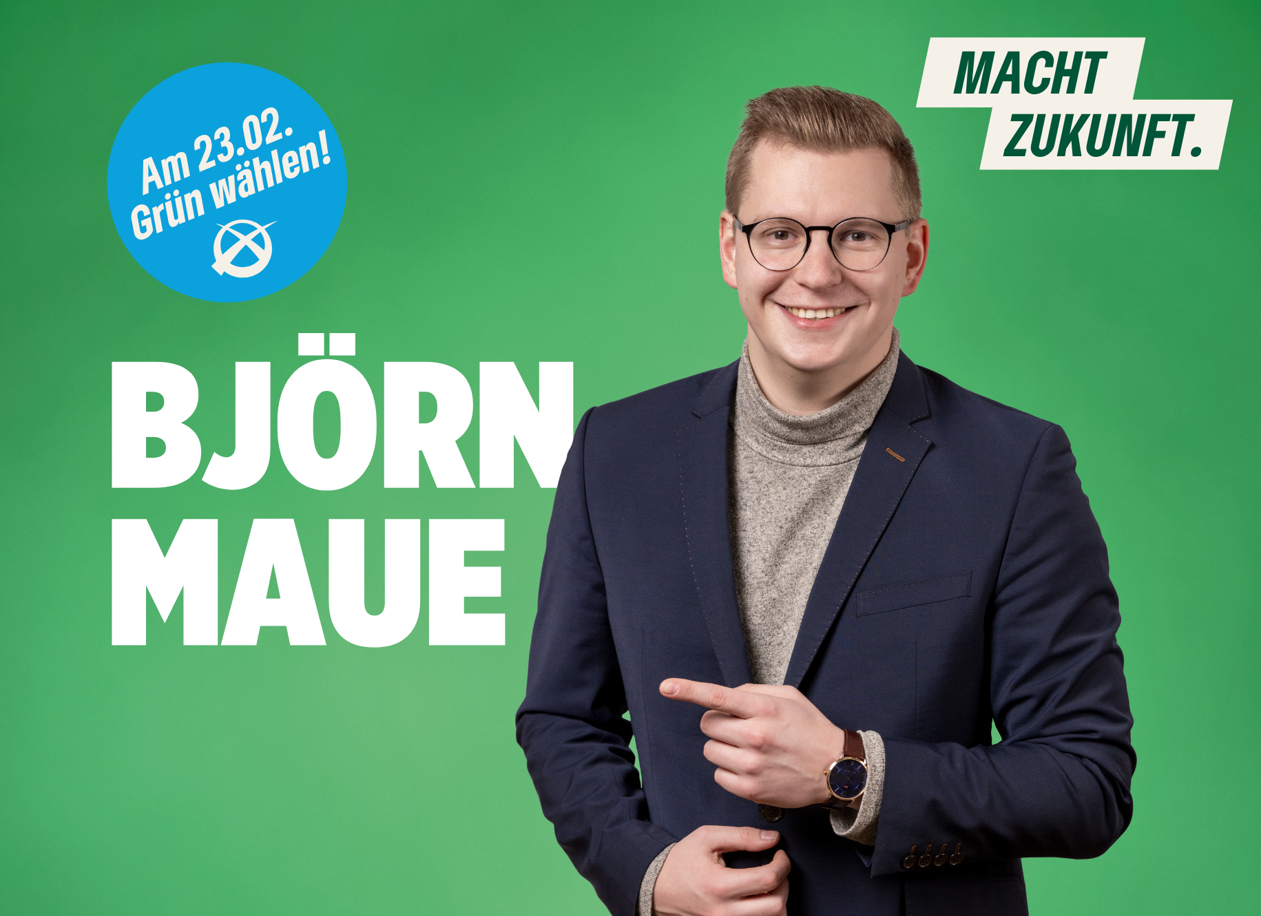 Unser Bundestagskandidat -  Björn Maue. 
